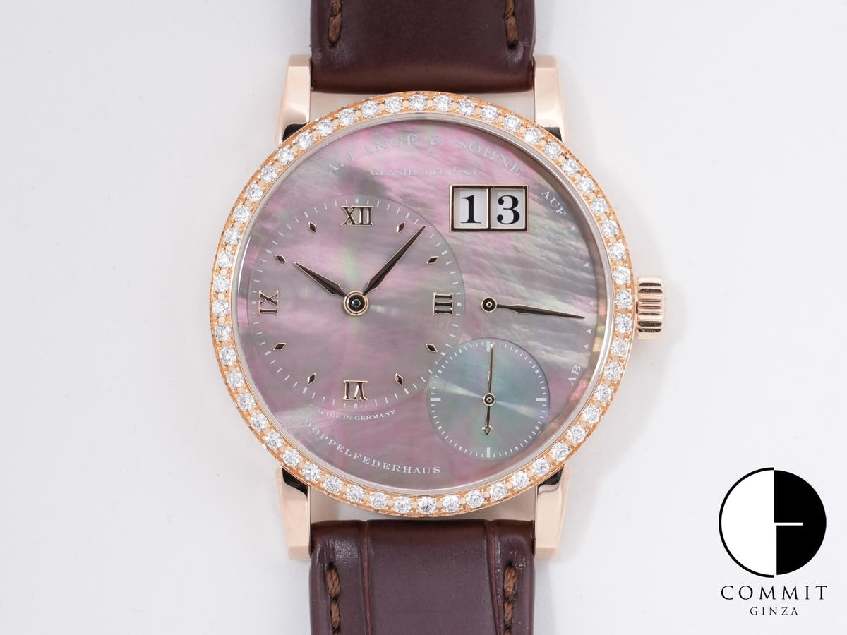 A. Lange & Söhne Little Lange 1 Soirée Ref. 813.043 18K Pink Gold, Black Shell Dial, Pre-owned (Beautiful Condition) rjhjszzf