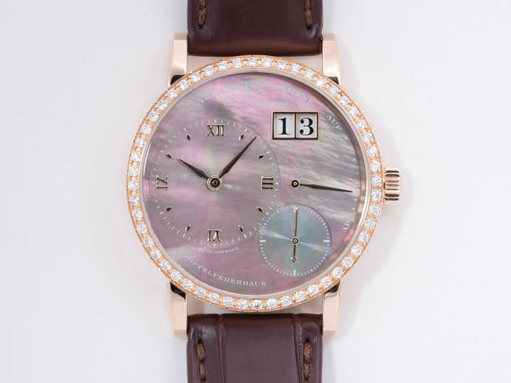 A. Lange & Söhne Little Lange 1 Soirée Ref. 813.043 18K Pink Gold, Black Shell Dial, Pre-owned (Beautiful Condition) rjhjszzf