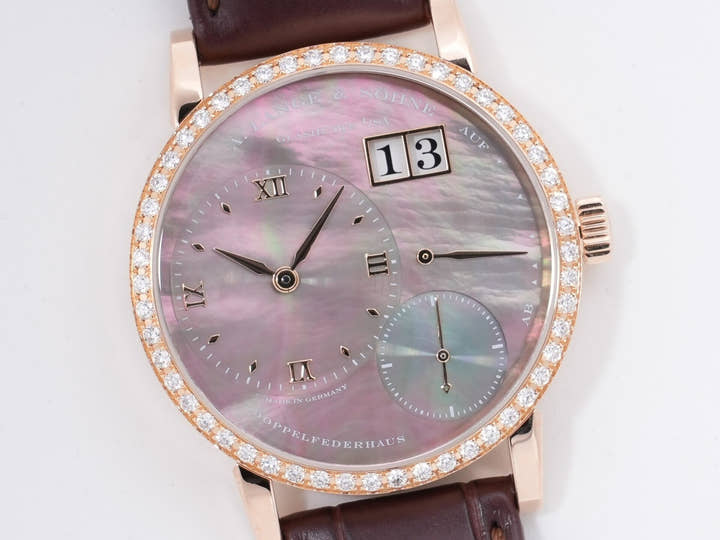 A. Lange & Söhne Little Lange 1 Soirée Ref. 813.043 18K Pink Gold, Black Shell Dial, Pre-owned (Beautiful Condition) rjhjszzf