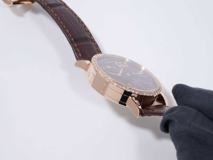 A. Lange & Söhne Little Lange 1 Soirée Ref. 813.043 18K Pink Gold, Black Shell Dial, Pre-owned (Beautiful Condition) rjhjszzf