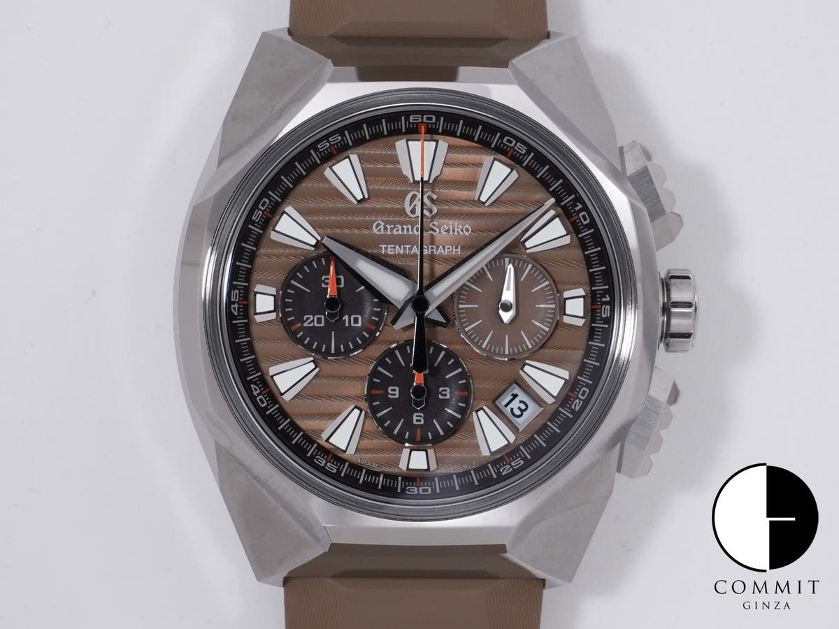 グランドセイコー スポーツコレクション テンタグラフ Ref.SLGC009 ブリリアントハードチタン ブラウン文字盤 美品 ci7ocr55
