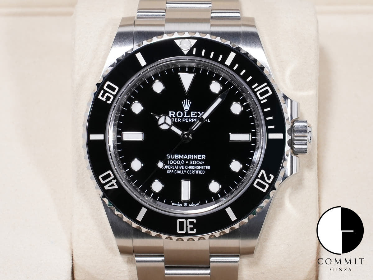ロレックス サブマリーナー ノンデイト Ref.124060 ステンレススチール ブラック文字盤 未使用 o5rmcgzr