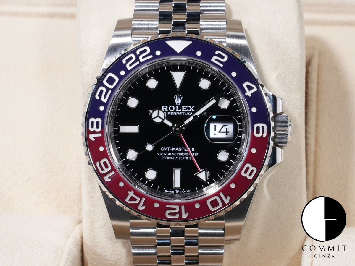 Rolex GMT-Master II Ref. 126710BLRO Stainless Steel Black Dial Jubilee Bracelet
