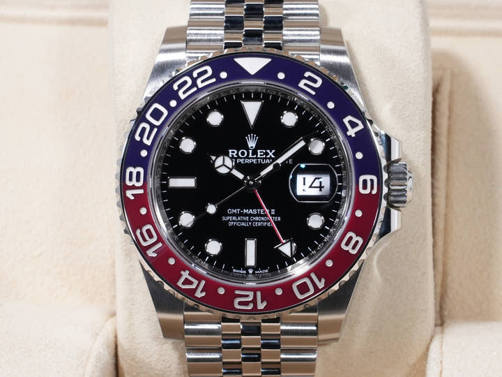 Rolex GMT-Master II Ref. 126710BLRO Stainless Steel Black Dial Jubilee Bracelet