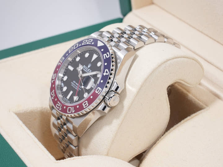 Rolex GMT-Master II Ref. 126710BLRO Stainless Steel Black Dial Jubilee Bracelet