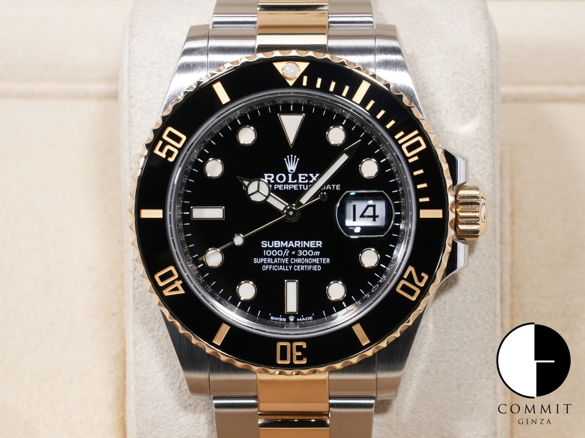 ロレックス サブマリーナー デイト Ref.126613LN ステンレススチール/イエローゴールド ブラック文字盤 美中古 zz4ptj6p