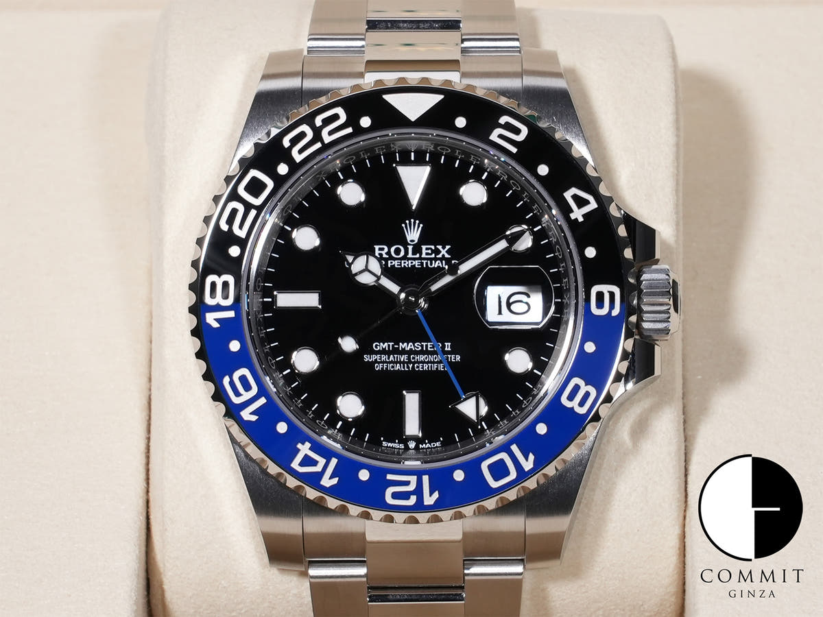 Rolex GMT-Master II Ref. 126710BLNR Stainless Steel Black Dial Oyster Bracelet