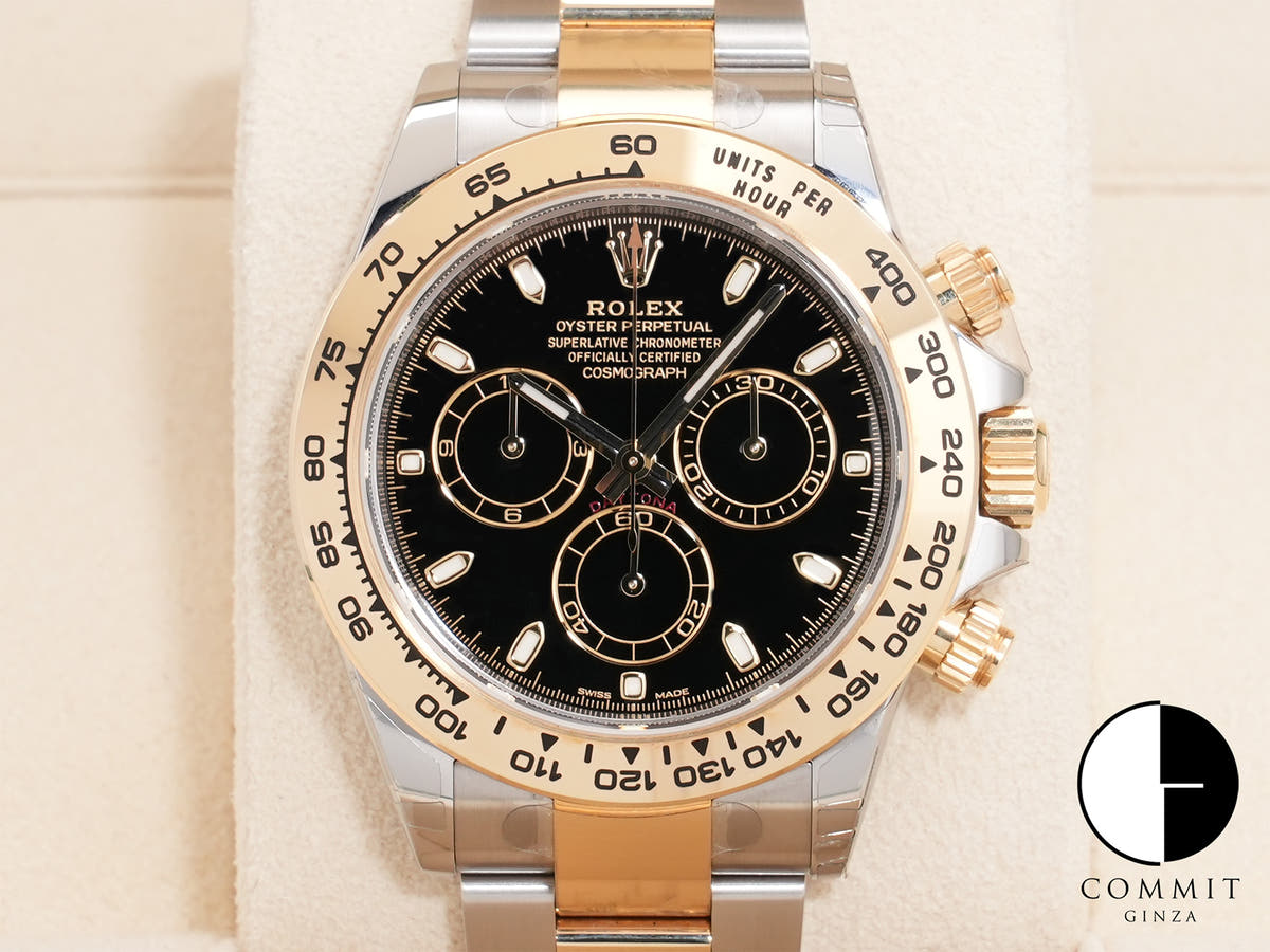 ロレックス デイトナ Ref.116503 ステンレススチール/イエローゴールド ブラック文字盤 美品 6c8bket2