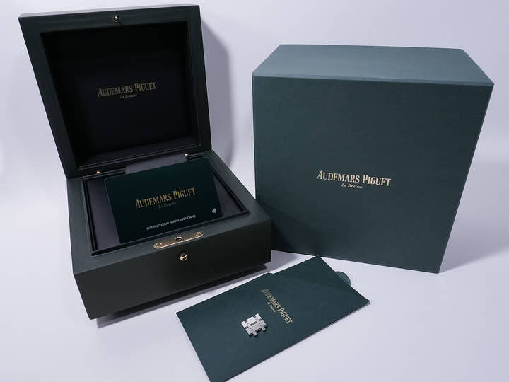 オーデマピゲ ロイヤルオーク Ref.15550ST.OO.1356ST.08 ステンレススチール ライトブルー文字盤 美中古 sfvct44o