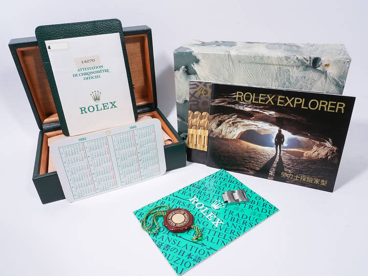 ロレックス エクスプローラーI Ref.14270 ステンレススチール ブラック文字盤 中古 k9pnrvda