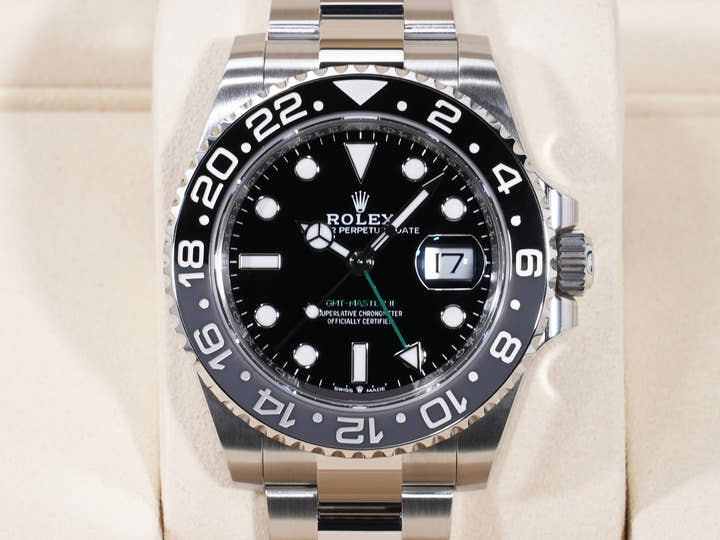 Rolex GMT-Master II Ref. 126710GRNR Stainless Steel Black Dial Oyster Bracelet Unused 7wwjb6sr
