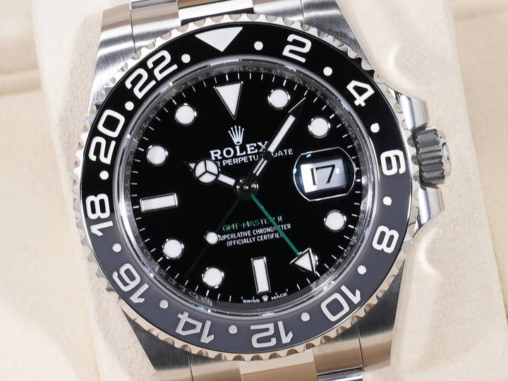 Rolex GMT-Master II Ref. 126710GRNR Stainless Steel Black Dial Oyster Bracelet Unused 7wwjb6sr