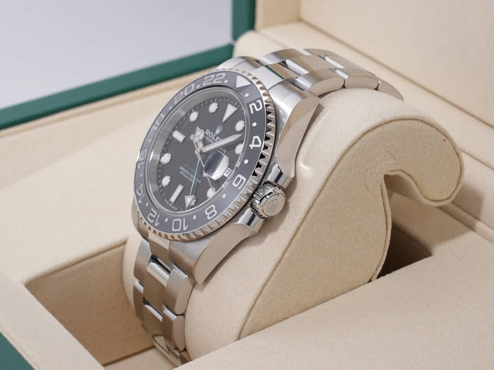 Rolex GMT-Master II Ref. 126710GRNR Stainless Steel Black Dial Oyster Bracelet Unused 7wwjb6sr