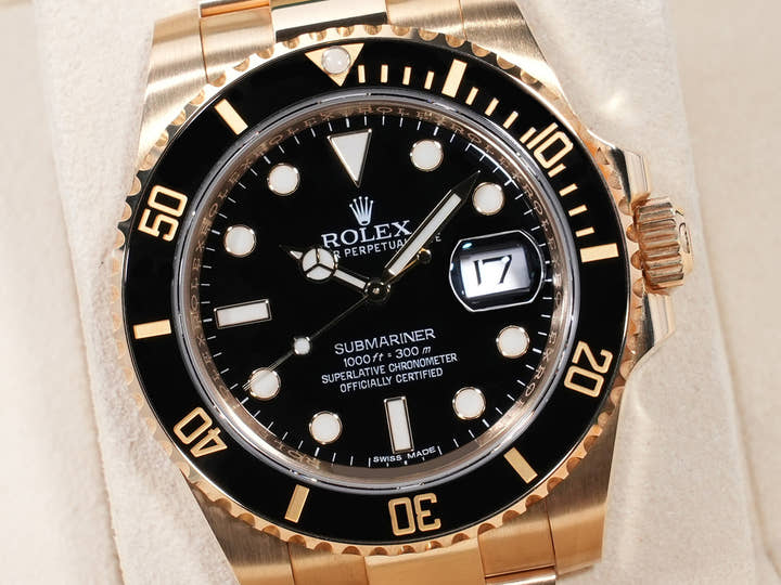 ロレックス サブマリーナー デイト Ref.116618LN イエローゴールド ブラック文字盤 極美品 i7styddw