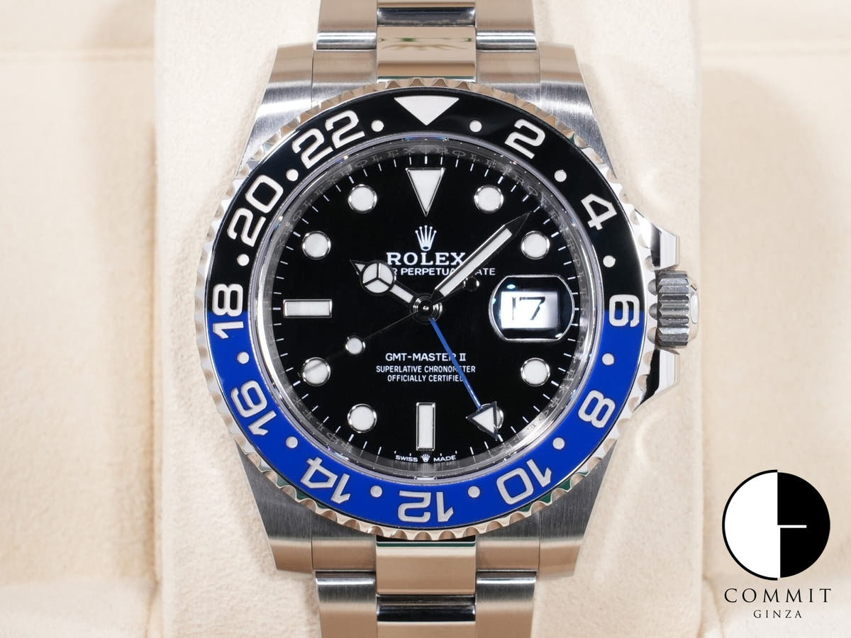 Rolex GMT-Master II Ref. 126710BLNR Stainless Steel Black Dial Oyster Bracelet