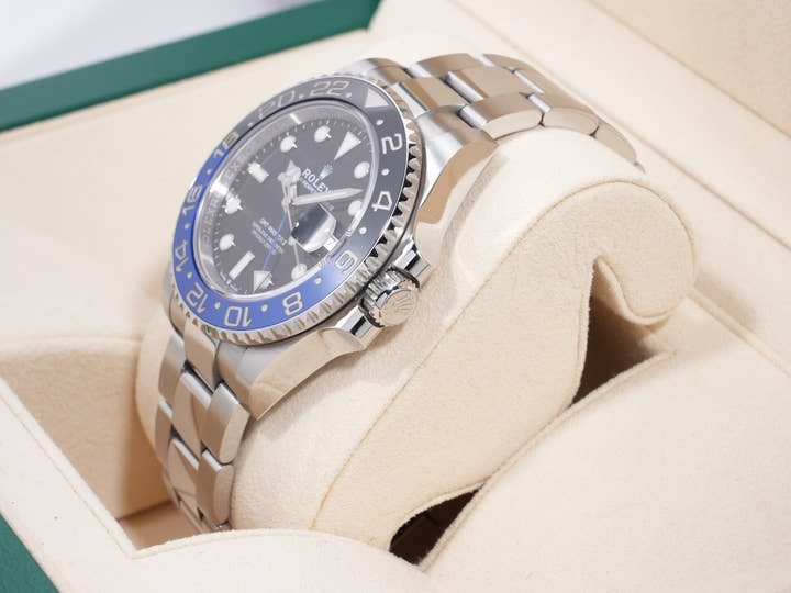Rolex GMT-Master II Ref. 126710BLNR Stainless Steel Black Dial Oyster Bracelet