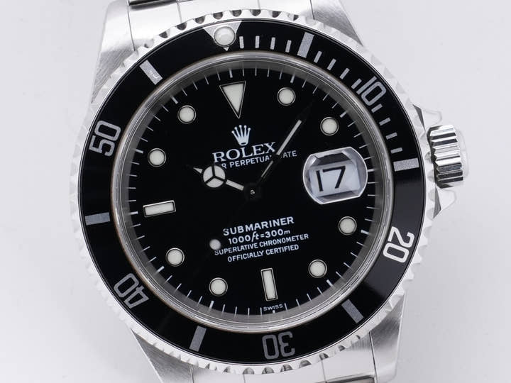 ロレックス サブマリーナー デイト Ref.16610 ステンレススチール ブラック文字盤 中古 33edh7mz