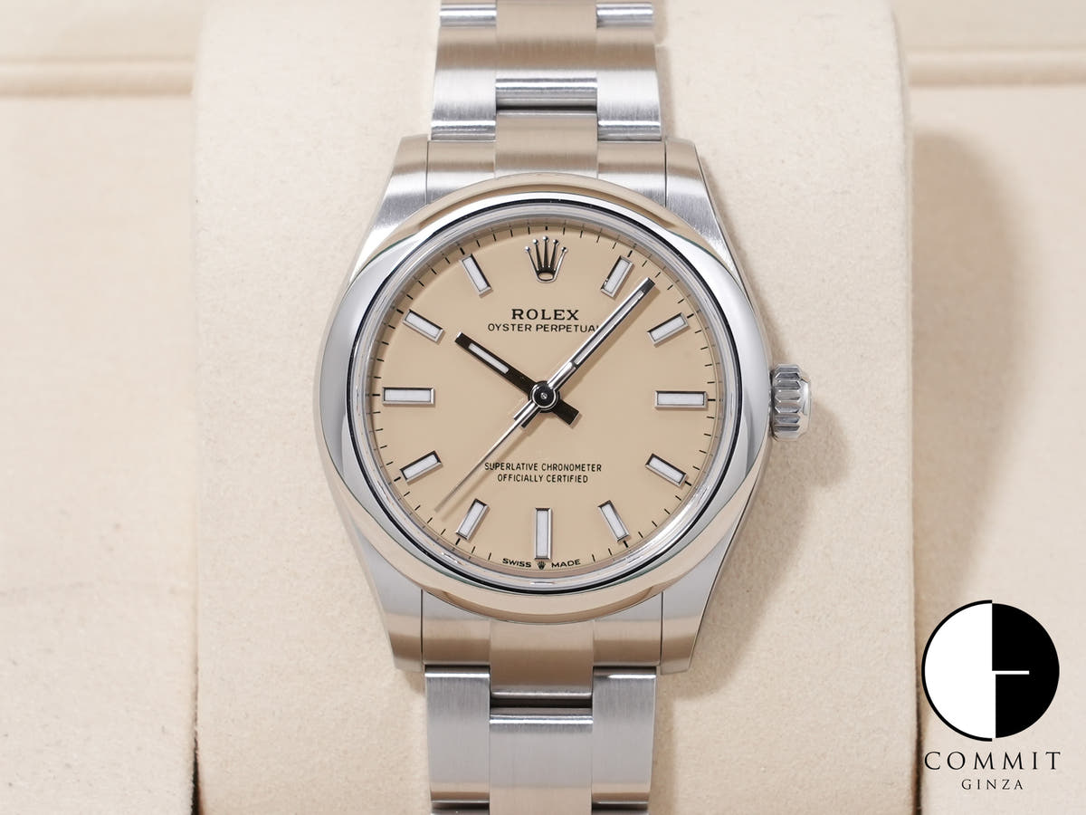ロレックス オイスターパーペチュアル31 Ref.277200 ステンレススチール ベージュ文字盤 未使用 h4of5xgd