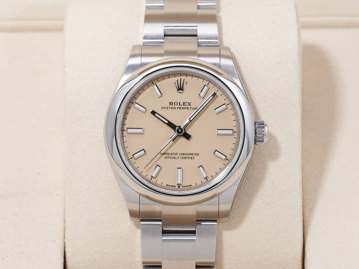 ロレックス オイスターパーペチュアル31 Ref.277200 ステンレススチール ベージュ文字盤 未使用 h4of5xgd