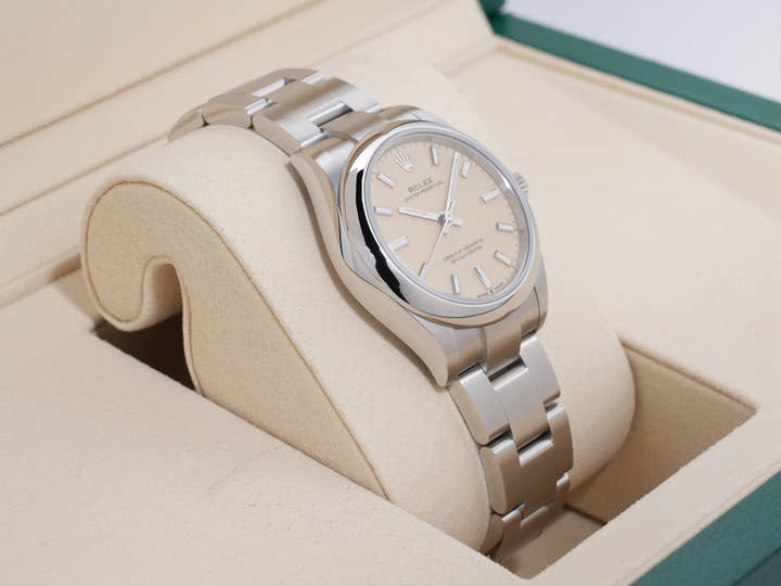 ロレックス オイスターパーペチュアル31 Ref.277200 ステンレススチール ベージュ文字盤 未使用 h4of5xgd