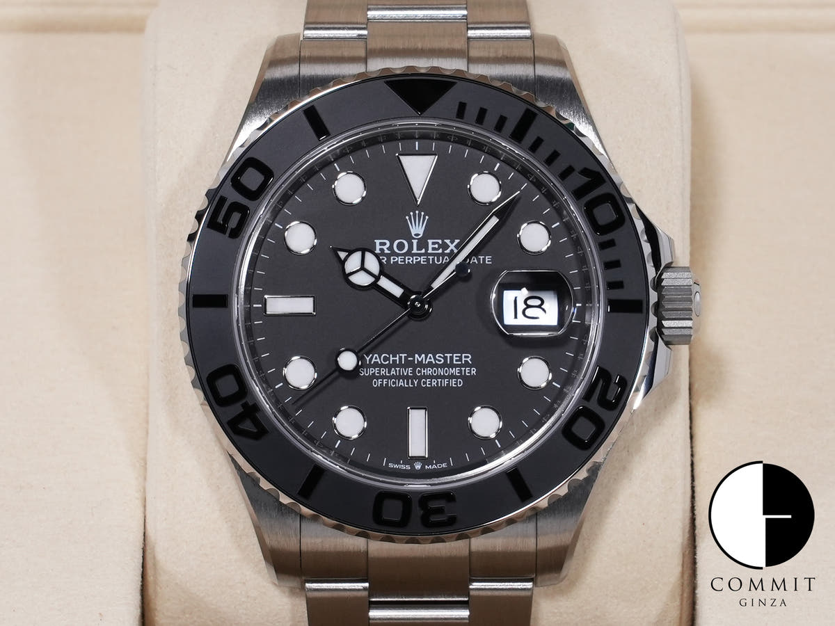 ロレックス ヨットマスター42 Ref.226627 RLXチタン ブラック文字盤 未使用 qn9fdjo8