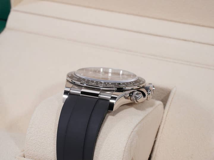 Rolex Daytona Ref. 126519LN White Gold Bright Black x Steel x 8P Diamond Dial Pre-owned bxj86gxn