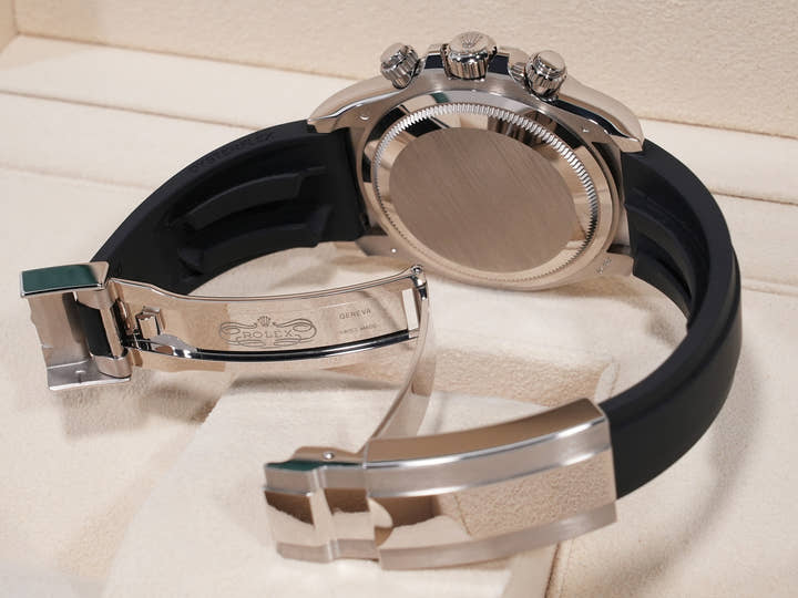 Rolex Daytona Ref. 126519LN White Gold Bright Black x Steel x 8P Diamond Dial Pre-owned bxj86gxn