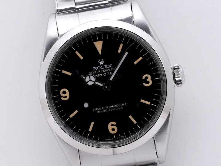 ロレックス エクスプローラーI Ref.1016 ステンレススチール ブラック文字盤 中古 cohcjv9e