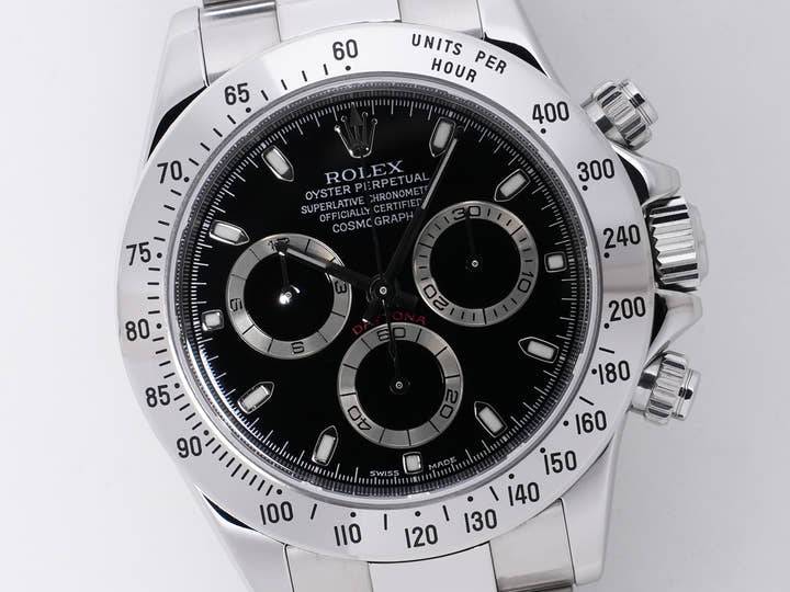 ロレックス デイトナ Ref.116520 ステンレススチール ブラック文字盤 中古 9dq8uv8i