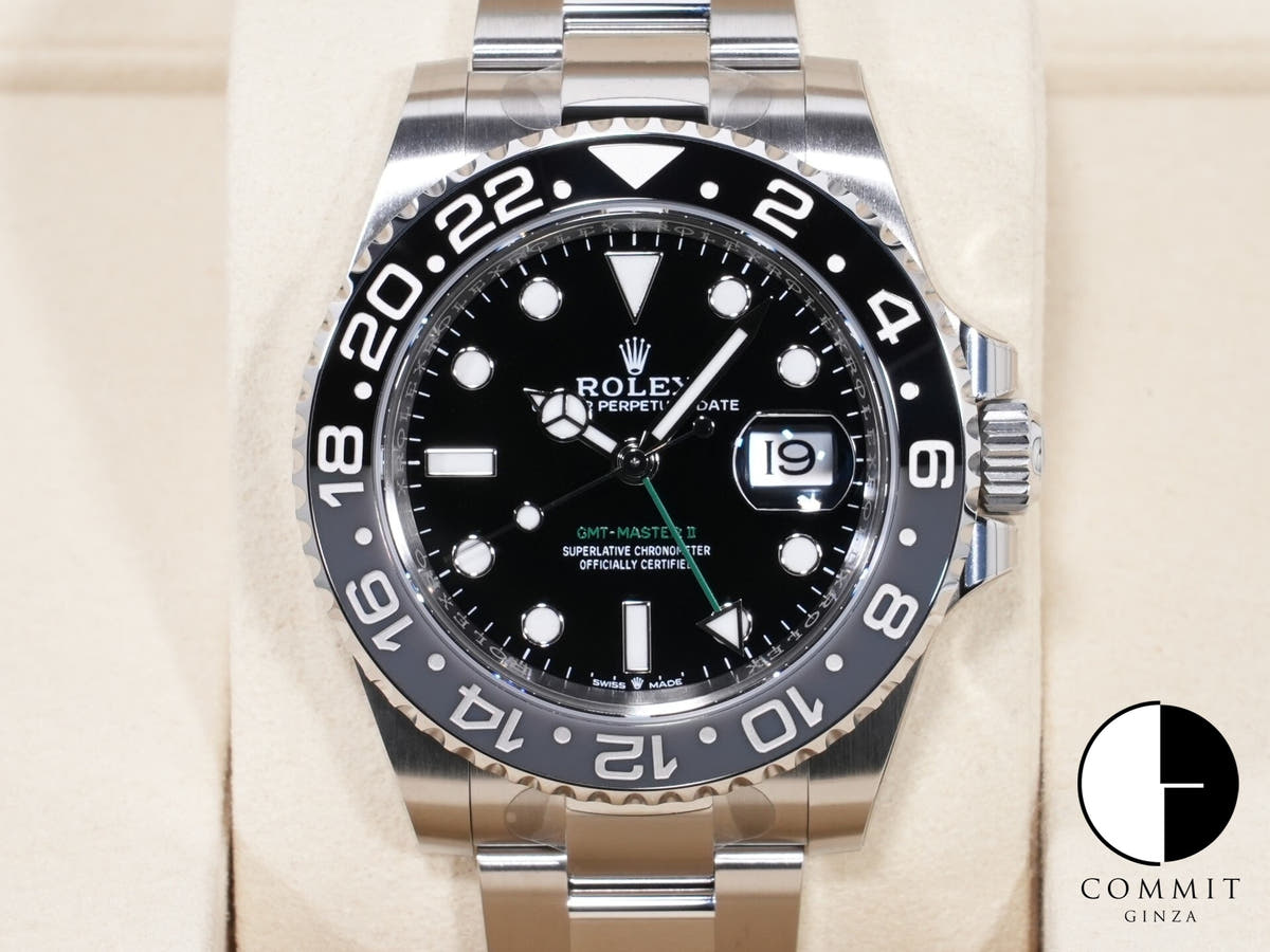 Rolex GMT-Master II Ref. 126710GRNR Stainless Steel Black Dial Oyster Bracelet Unused vochmecd