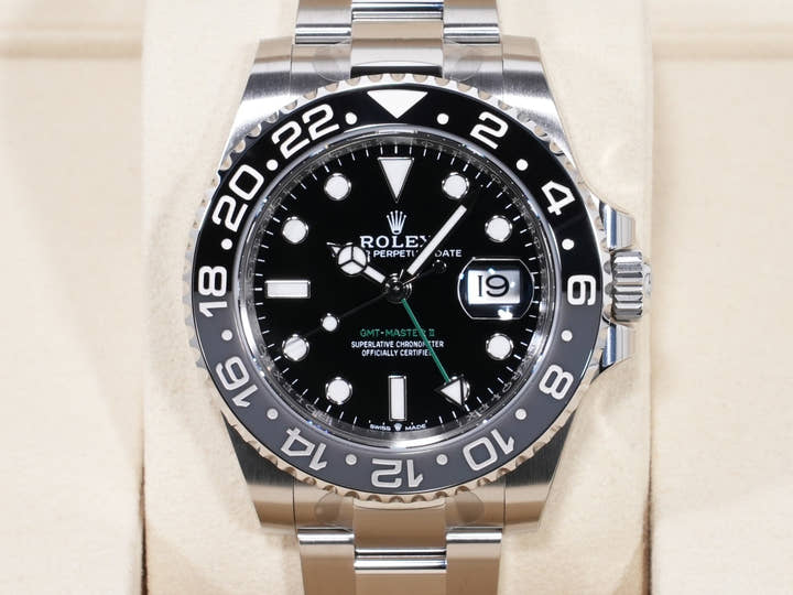 Rolex GMT-Master II Ref. 126710GRNR Stainless Steel Black Dial Oyster Bracelet Unused vochmecd