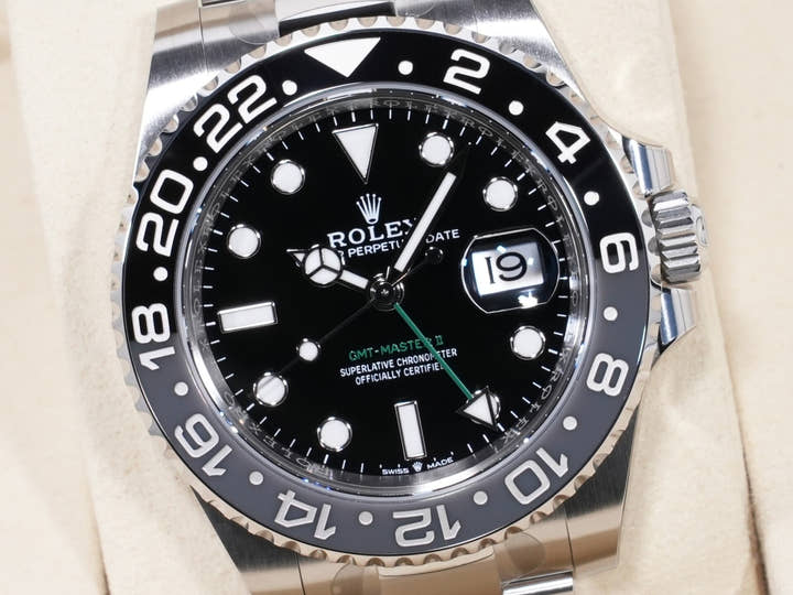 Rolex GMT-Master II Ref. 126710GRNR Stainless Steel Black Dial Oyster Bracelet Unused vochmecd