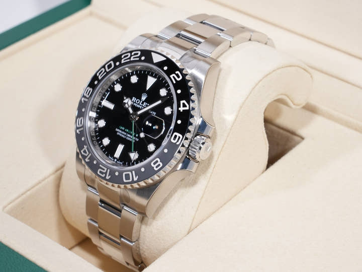 Rolex GMT-Master II Ref. 126710GRNR Stainless Steel Black Dial Oyster Bracelet Unused vochmecd