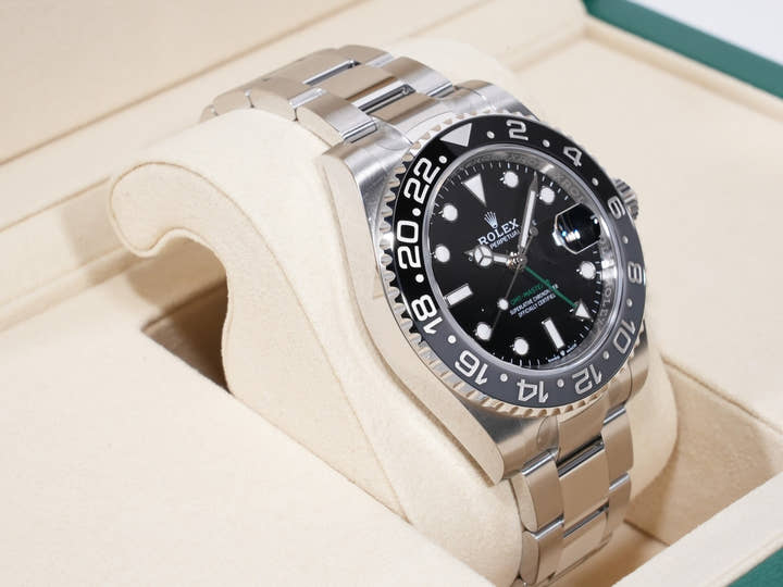 Rolex GMT-Master II Ref. 126710GRNR Stainless Steel Black Dial Oyster Bracelet Unused vochmecd