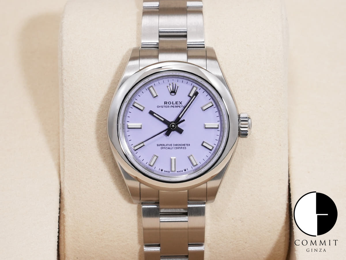 ロレックス オイスターパーペチュアル Ref.276200 ステンレススチール ラベンダー文字盤 未使用 63qmphvh