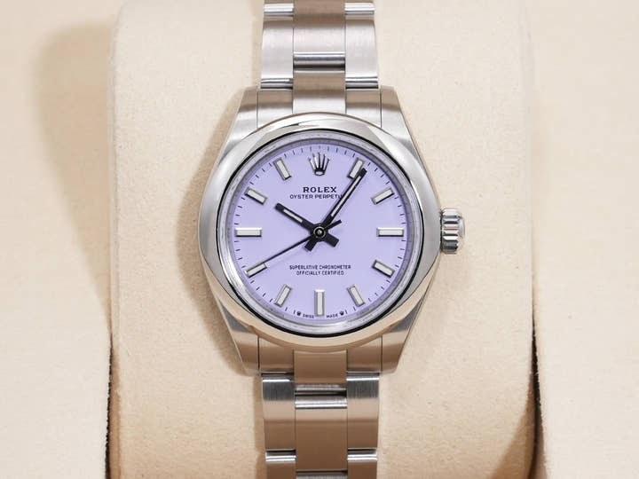 ロレックス オイスターパーペチュアル Ref.276200 ステンレススチール ラベンダー文字盤 未使用 63qmphvh