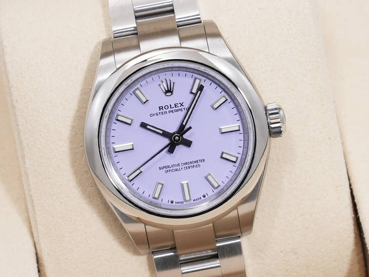 ロレックス オイスターパーペチュアル Ref.276200 ステンレススチール ラベンダー文字盤 未使用 63qmphvh