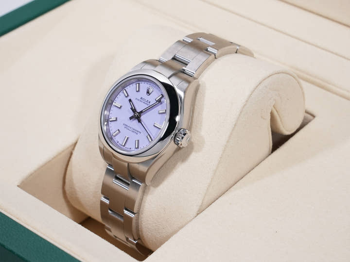 ロレックス オイスターパーペチュアル Ref.276200 ステンレススチール ラベンダー文字盤 未使用 63qmphvh