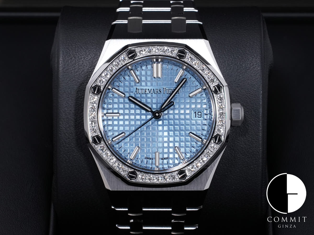 オーデマピゲ ロイヤルオーク Ref.77451ST.ZZ.1361ST.03 ステンレススチール ライトブルー文字盤 未使用 rjwe8z2k