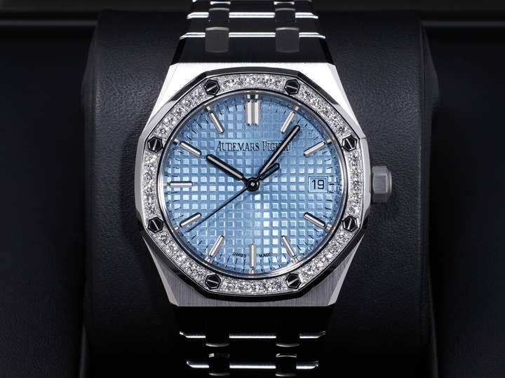 オーデマピゲ ロイヤルオーク Ref.77451ST.ZZ.1361ST.03 ステンレススチール ライトブルー文字盤 未使用 rjwe8z2k