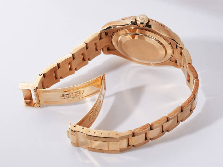 Rolex Yacht-Master 40 Ref. 16628NGS Yellow Gold Shell 8P Diamond/3 Sapphire Dial Pre-owned xhwtnxsi