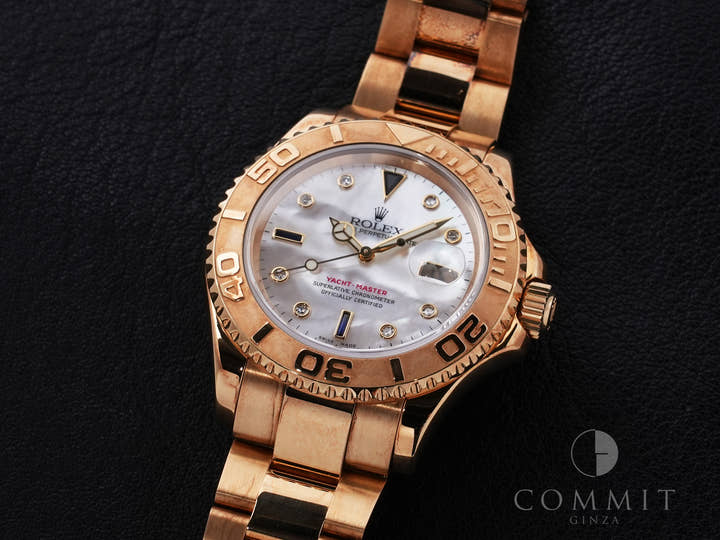 Rolex Yacht-Master 40 Ref. 16628NGS Yellow Gold Shell 8P Diamond/3 Sapphire Dial Pre-owned xhwtnxsi