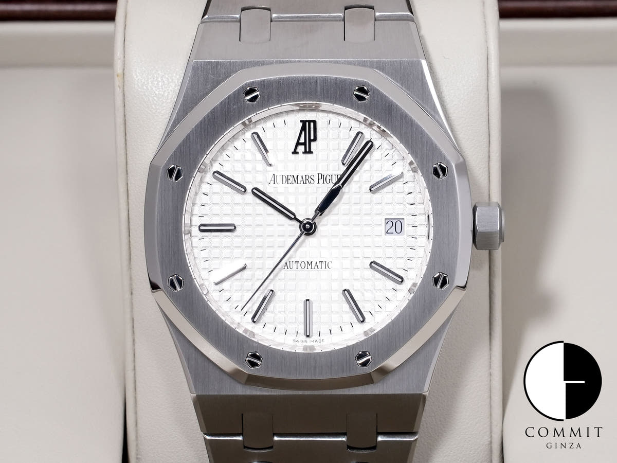 オーデマピゲ ロイヤルオーク Ref.15300ST.OO.1220ST.01 ステンレススチール シルバー文字盤 美品 y4ppd7p4