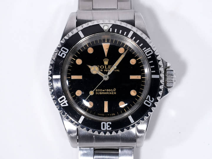 Rolex Submariner Ref. 5513M Stainless Steel Black Dial Pre-owned 6pkdbgdy
