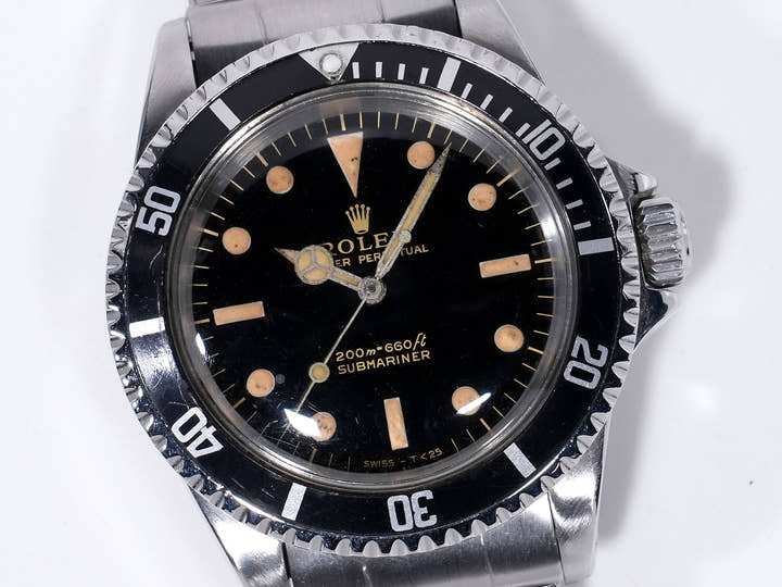 Rolex Submariner Ref. 5513M Stainless Steel Black Dial Pre-owned 6pkdbgdy