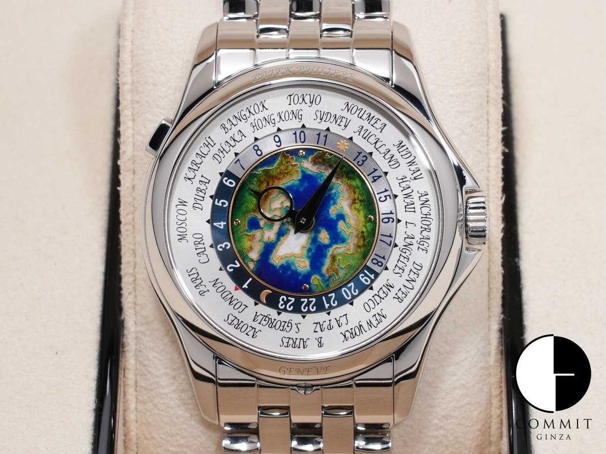 Patek Philippe Complication World Time Cloisonné Ref. 5131/1P-001 Platinum Cloisonné Dial, Pre-owned  fqdbsad2