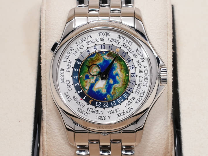 Patek Philippe Complication World Time Cloisonné Ref. 5131/1P-001 Platinum Cloisonné Dial, Pre-owned  fqdbsad2