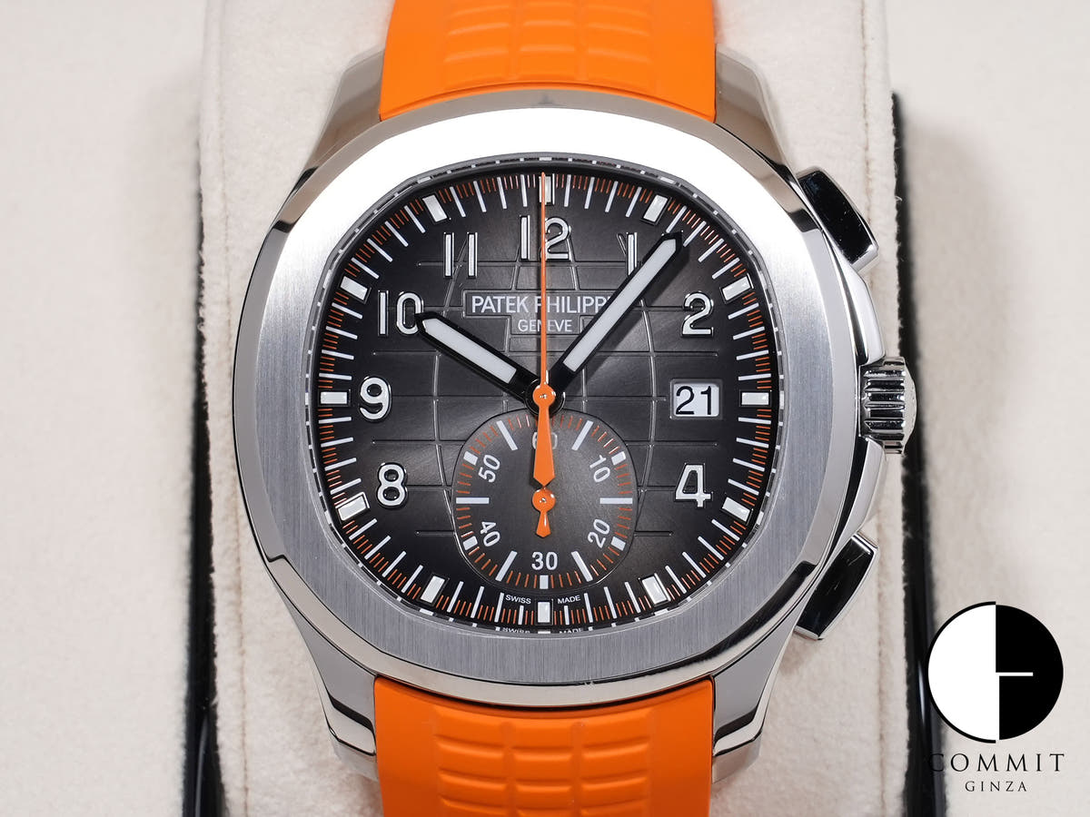 パテックフィリップ アクアノート クロノグラフ Ref.5968A-001 ステンレススチール ブラック文字盤 美品 q7d83zzz