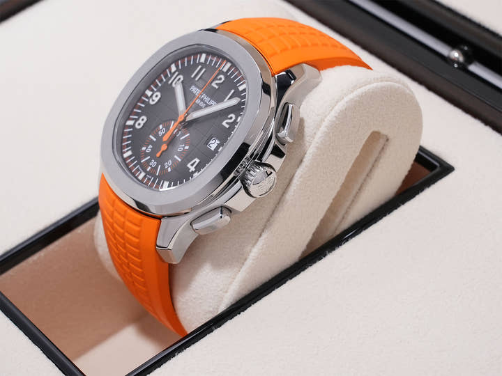 パテックフィリップ アクアノート クロノグラフ Ref.5968A-001 ステンレススチール ブラック文字盤 美品 q7d83zzz