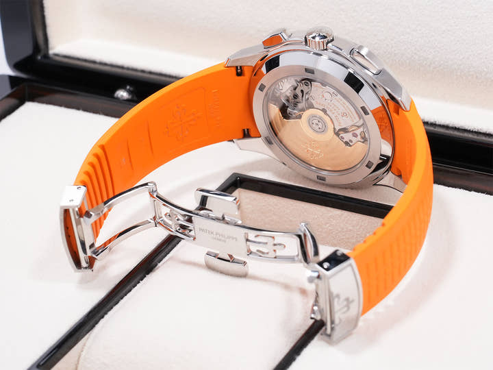 パテックフィリップ アクアノート クロノグラフ Ref.5968A-001 ステンレススチール ブラック文字盤 美品 q7d83zzz